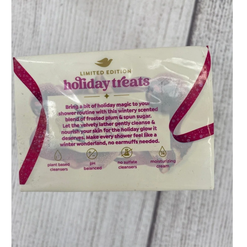 Dove Beauty Bar Frosted Plum Berry (8 Bars) Limited Edition Holiday 3.75 oz